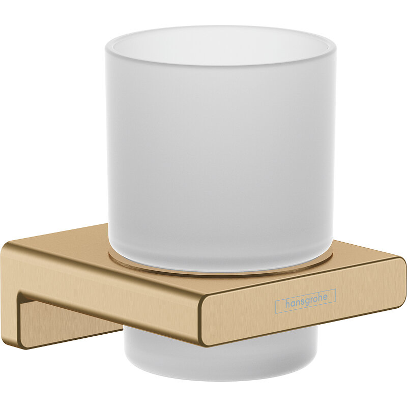 Изображение товара Стакан для щёток Hansgrohe AddStoris шлифованная бронза настенный