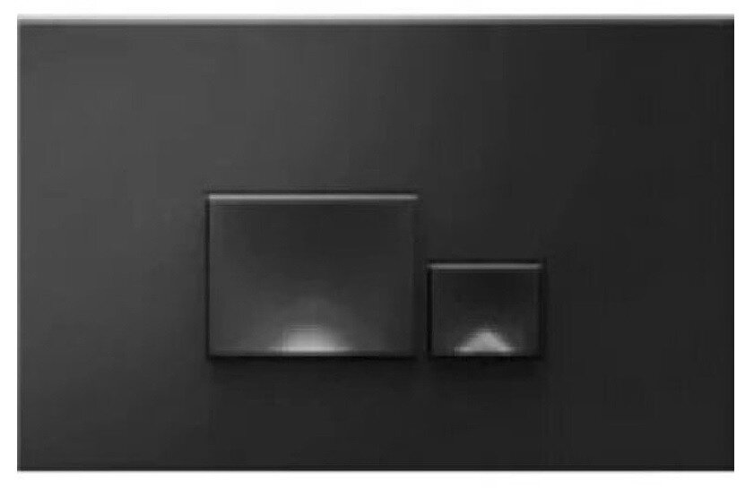 Изображение товара Клавиша смыва Isvea Axis Piazza 54MJ0104I черная для унитаза