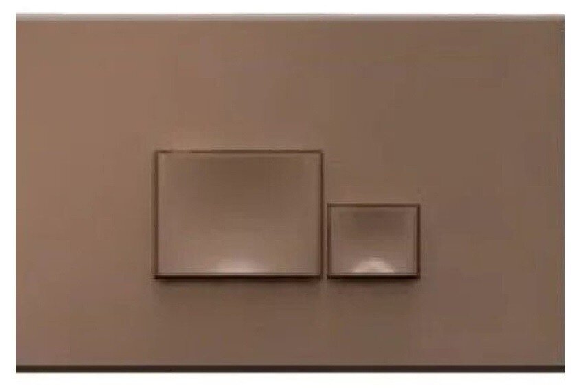 Изображение товара Клавиша смыва Isvea Axis Piazza коричневая двухрежимная механическая 54MJ0105I