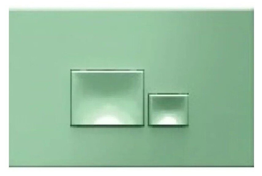 Изображение товара Клавиша смыва Isvea Axis Piazza мятно-зеленая двухрежимная 54MJ0109I