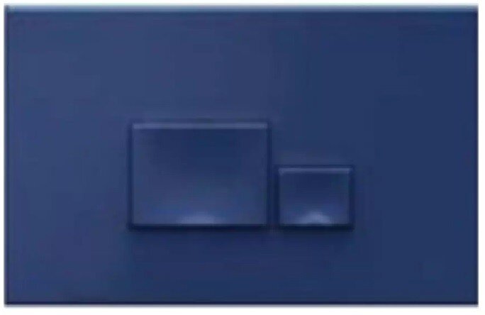 Изображение товара Клавиша смыва Isvea Axis Piazza синий двухрежимная, Италия, 24.6x2.6x16.4 см