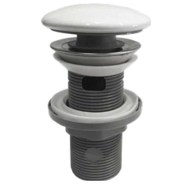 Изображение товара Донный клапан Isvea автомат с переливом белый глянцевый 38TP0171I