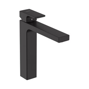 Изображение товара Смеситель для раковины Hansgrohe Vernis Shape, 71591670, с донным клапаном, черный матовый