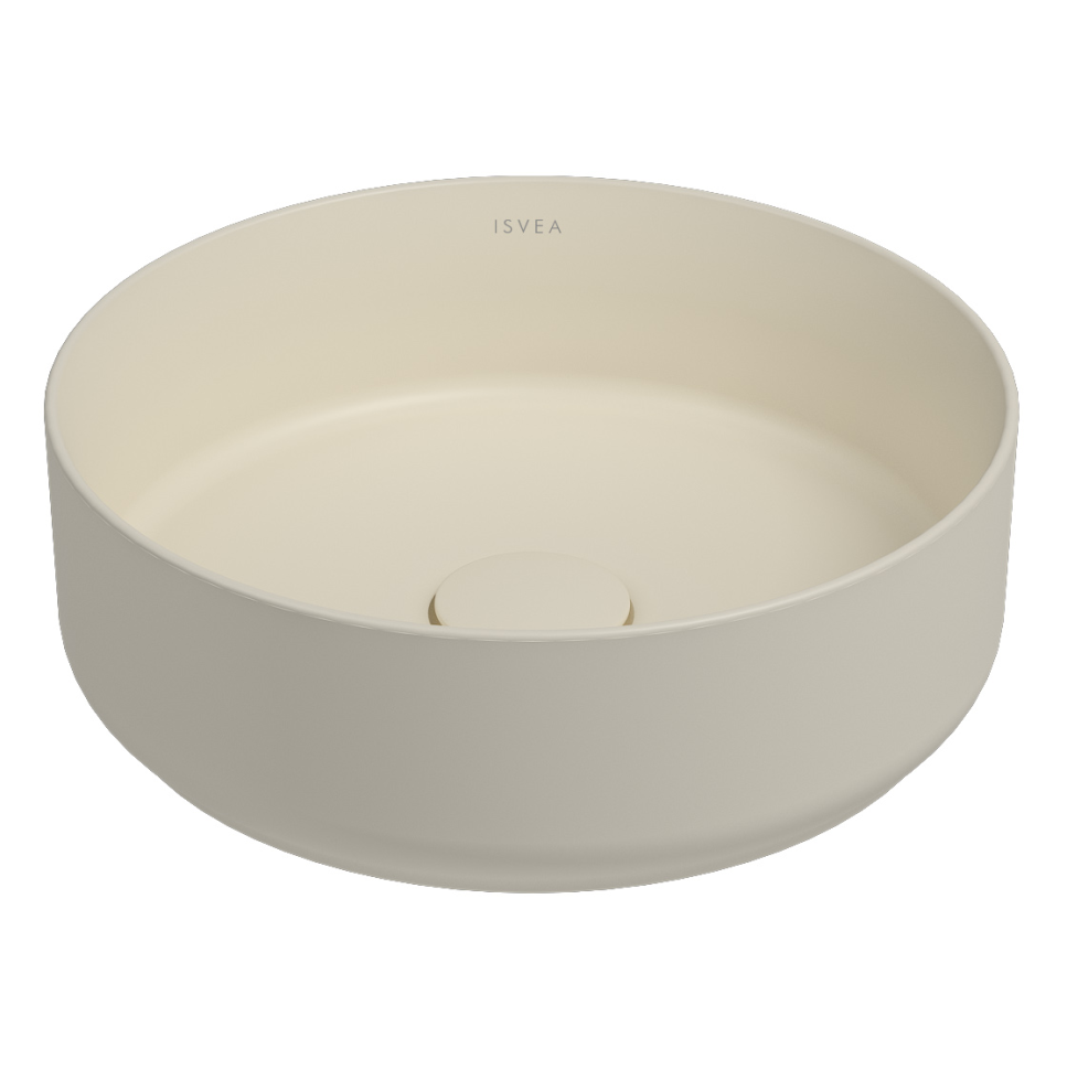 Изображение товара Раковина Isvea Infinity 36 см, накладная, слоновая кость матовая, Италия