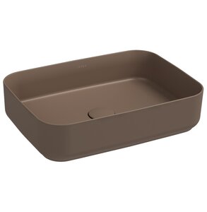 Изображение товара Раковина Isvea Infinity 10NF65050SV-2H 50 см, накладная, коричневый матовый