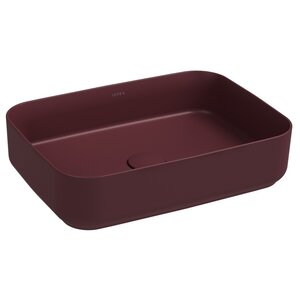 Изображение товара Раковина Isvea Infinity 50 см, накладная, бордовый матовый, 10NF65050-2R