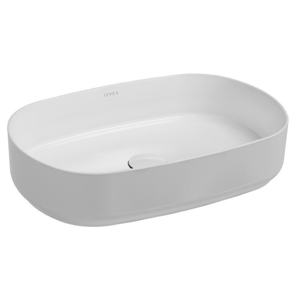 Изображение товара Раковина Isvea Infinity 55 см, накладная, белый, 10NF65055 Изображение товара Раковина Isvea Infinity 55 см, накладная, белый, 10NF65055