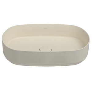 Изображение товара Раковина Isvea Infinity 55 см накладная овальная слоновая кость матовая