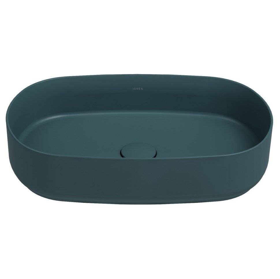 Изображение товара Раковина Isvea Infinity 55 см, изумрудный матовый, овальная, накладная Изображение товара Раковина Isvea Infinity 55 см, изумрудный матовый, овальная, накладная