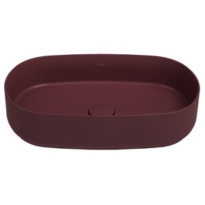 Изображение товара Раковина Isvea Infinity 55 см накладная бордовый матовый фарфор