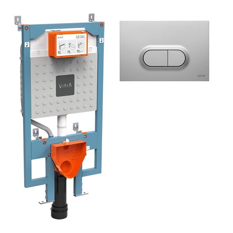 Изображение товара Инсталляция Vitra для унитаза с клавишей смыва хром 768-5800-01