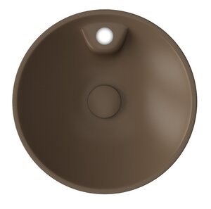 Изображение товара Раковина Isvea SistemaY Soft 45 см накладная коричневый матовый Италия