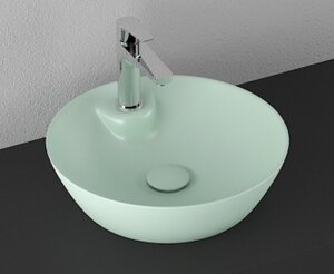 Изображение товара Раковина Isvea SistemaY Soft 45 см накладная мятно-зеленый матовый