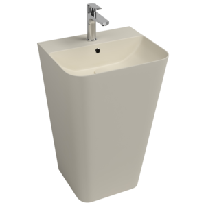 Изображение товара Раковина Isvea Sott'Aqua 50 см напольная с отверстием под смеситель бежевый матовая