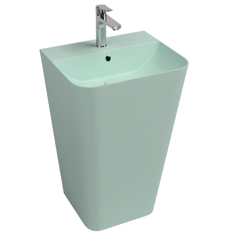 Изображение товара Раковина Isvea Sott'Aqua 50 см напольная прямоугольная мятно-зеленая