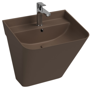 Изображение товара Раковина Isvea Sott'Aqua 50 см подвесная коричневая матовая
