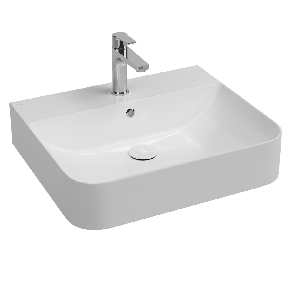 Изображение товара Раковина Isvea Sott'Aqua 10SQ51061SV 61 см, накладная, белый