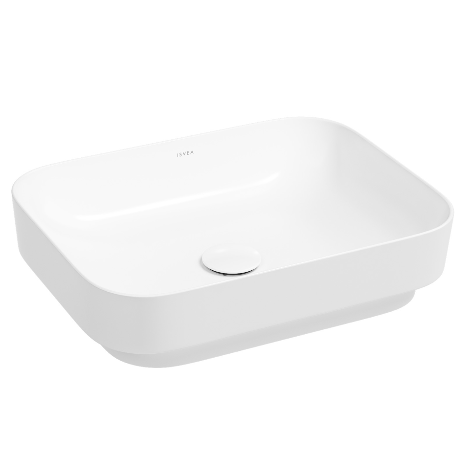 Изображение товара Раковина Isvea Sott'Aqua 50 см накладная белая дизайнерская