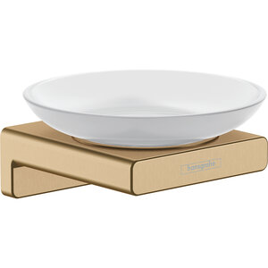 Изображение товара Мыльница Hansgrohe AddStoris 41746140, цвет держателя шлифованная бронза