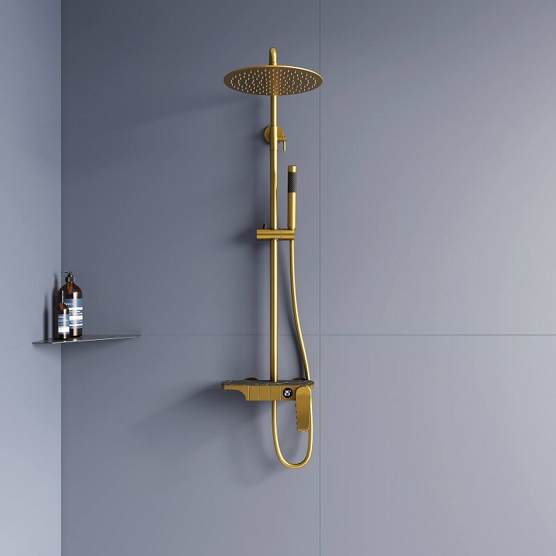 Изображение товара Душевая система RGW Shower Panels 51140133-06 SP-33G золото с цифровым дисплеем