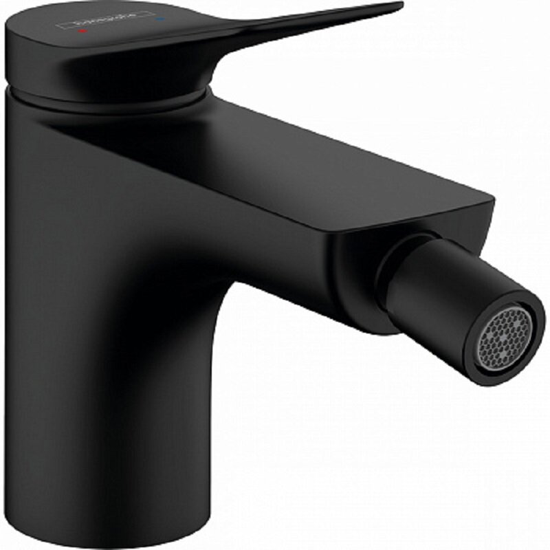 Изображение товара Смеситель для биде Hansgrohe Vivenis 75200670 черный матовый, однорычажный, донный клапан