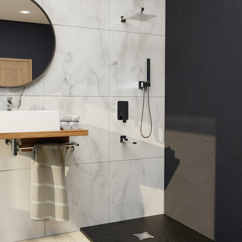 Изображение товара Душевая система RGW Shower Panels 51140856-01 SP-56, скрытый монтаж, с изливом, хром