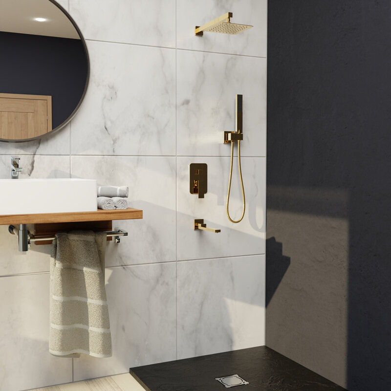 Изображение товара Душевая система RGW Shower Panels SP-56G скрытый монтаж золото Германия