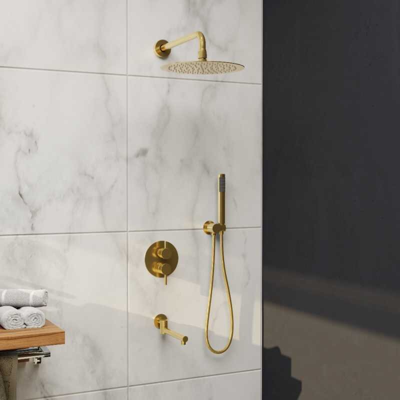 Изображение товара Душевая система RGW Shower Panels SP-55G с скрытым монтажом золото