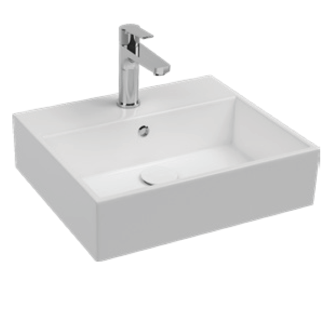 Изображение товара Раковина Isvea Purita 50 см, накладная, белая, дизайнерская модель