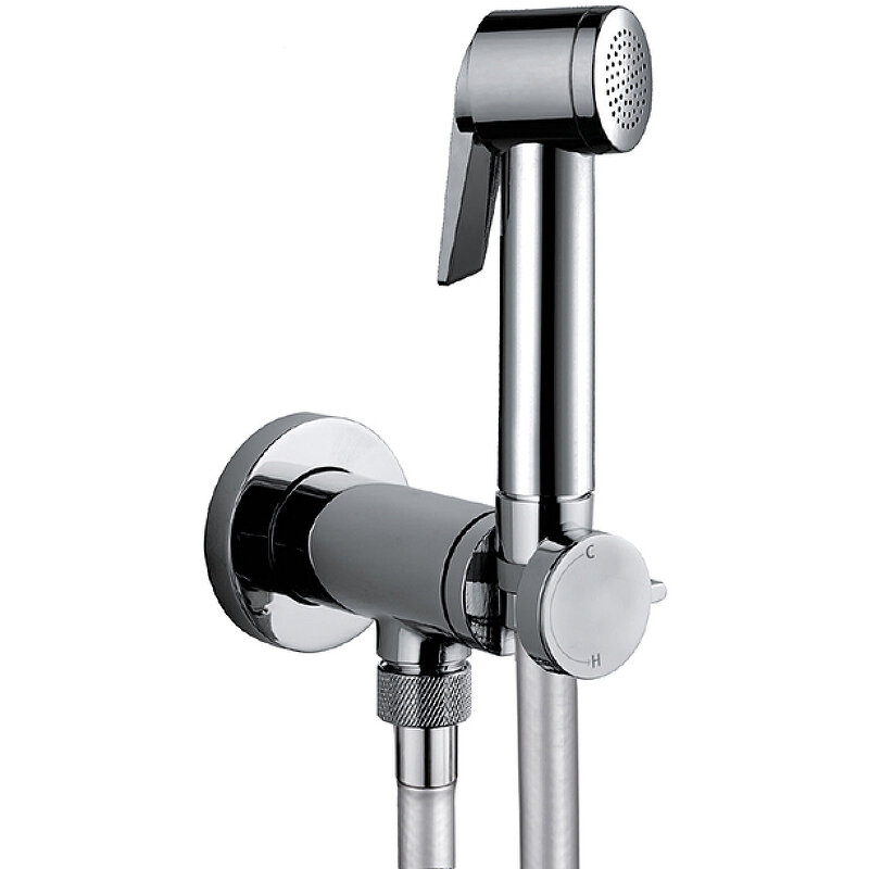 Изображение товара Гигиенический душ Bossini Paloma E37015B.030 со смесителем хром монтаж в стену