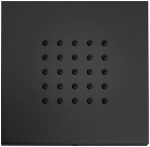 Изображение товара Гидромассажная форсунка Bossini Cubic настенная черный матовый 10x10 см