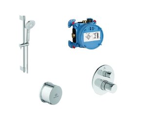 Изображение товара Смеситель для душа Ideal Standard Ceratherm A7598AA 4 в 1 термостатический, с душевым гарнитуром и штангой, хром