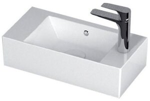 Изображение товара Раковина Isvea SistemaZ Frame 50 см, накладная, белая, с отверстием справа