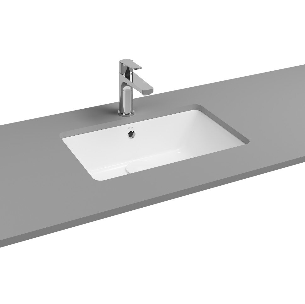 Изображение товара Раковина Isvea Soluzione 10PL77045SV 50 см, встраиваемая снизу, белый