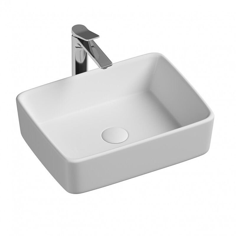 Изображение товара Раковина Ceramicanova Element белая 48х37 см угловая с высоким бортиком