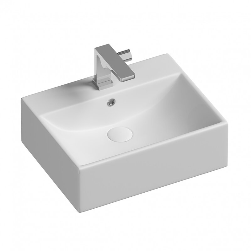 Изображение товара Раковина Ceramica Nova Element 50 х 41 см белая угловая монтажка CN6040