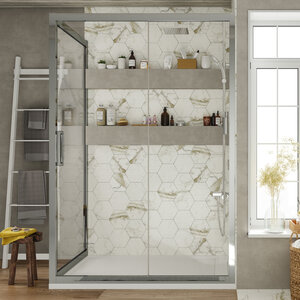 Изображение товара Душевой уголок Stworki Эстерсунд DE019R90120200CH 120 x 90 см, профиль хром глянцевый, стекло прозрачное, 3GW041TTKK000