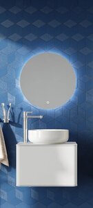 Изображение товара Комплект мебели Stworki Ноттвиль 60 см, с отверстием под смеситель в столешнице, белый, 414389