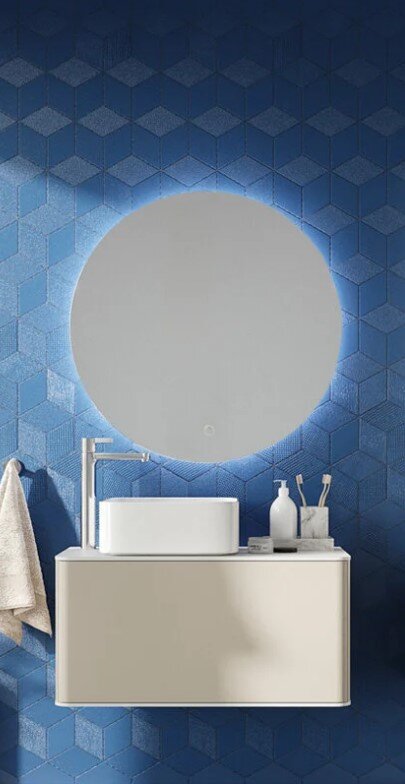 Изображение товара Мебельный комплект для ванной комнаты Stworki Ноттвиль 80 см с подсветкой