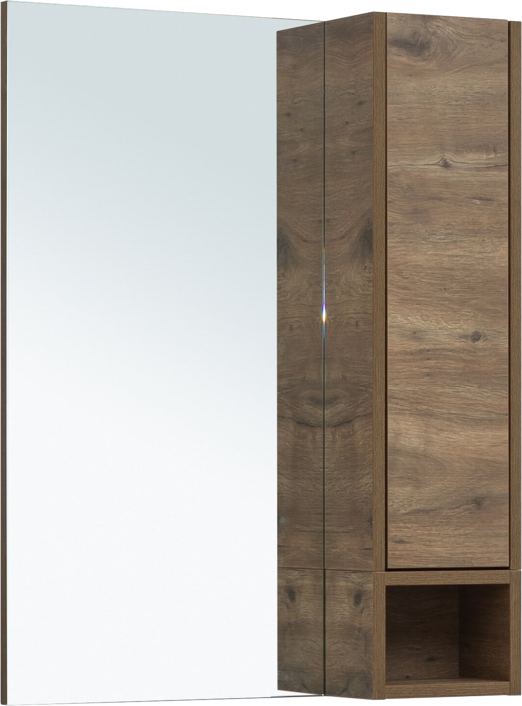 Изображение товара Зеркальный шкаф Stworki Карлстад 60 R в цвете дуб рустикальный