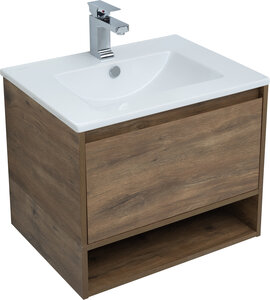 Изображение товара Тумба с раковиной Stworki Карлстад 60 см, подвесная, дуб рустикальный