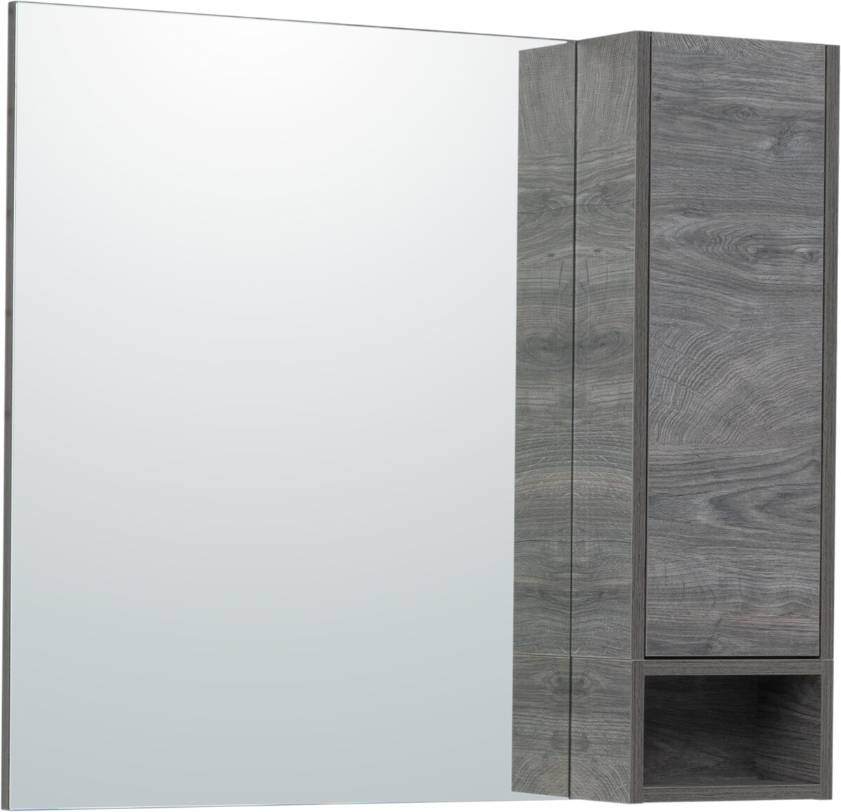 Изображение товара Зеркальный шкаф Stworki Карлстад 90 R в стиле модерн, влагостойкий, с push-to-open
