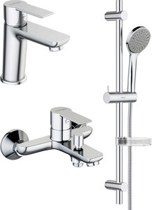 Изображение товара Комплект смесителей Stworki by Damixa Хельсинки, хром, HFHS10000/HFDB91000/HFHS02100