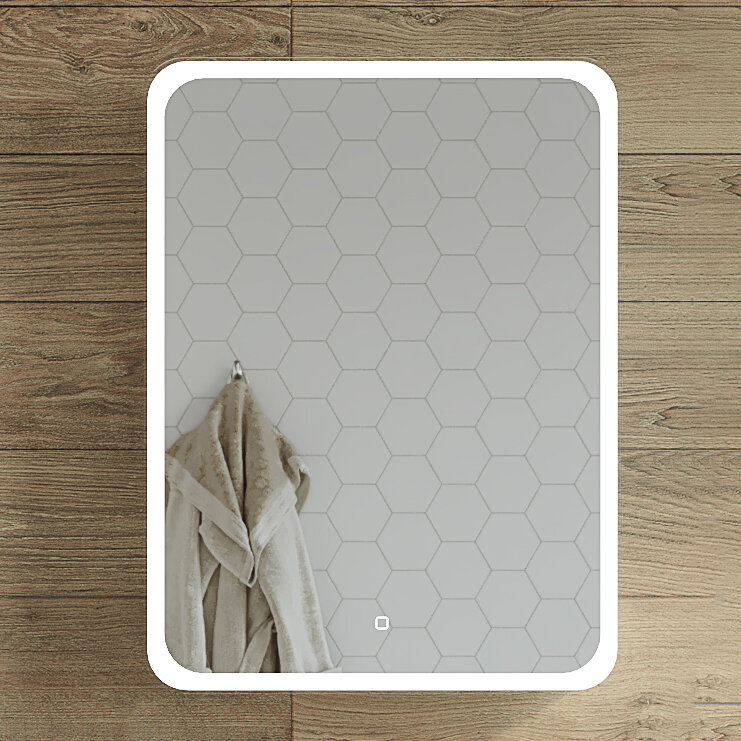 Изображение товара Зеркало-шкаф Stworki Монтре 60 см, с подсветкой, сенсорный, Мон.03.60/W