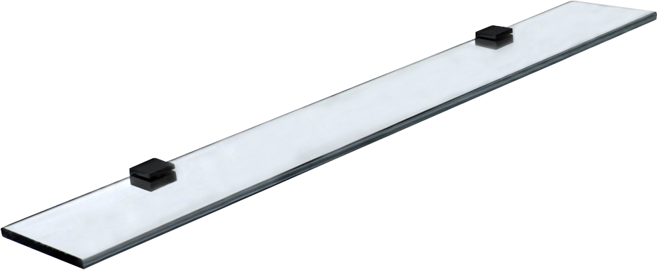 Изображение товара Стеклянная полка Stworki Glass Shelf 60 см черный матовый для интерьера