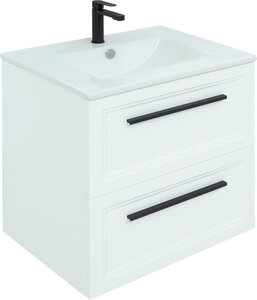 Изображение товара Тумба с раковиной Stworki Эстерсунд 60 см белый матовый для ванной комнаты