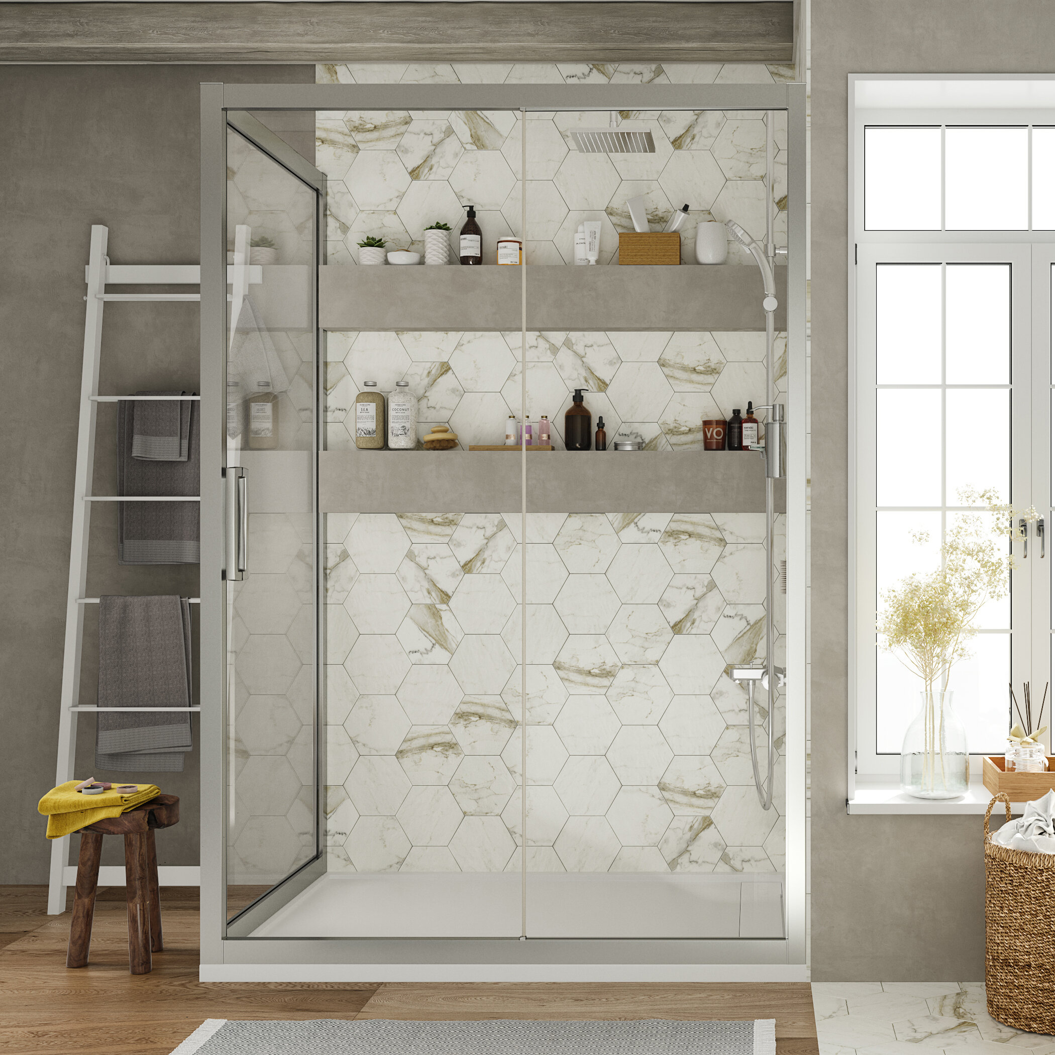 Изображение товара Душевой уголок Stworki Эстерсунд DE019R80160200 160x80 см