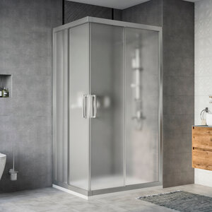 Изображение товара Душевой уголок Stworki Карлстад 110x90 см с матовым стеклом и раздвижной системой