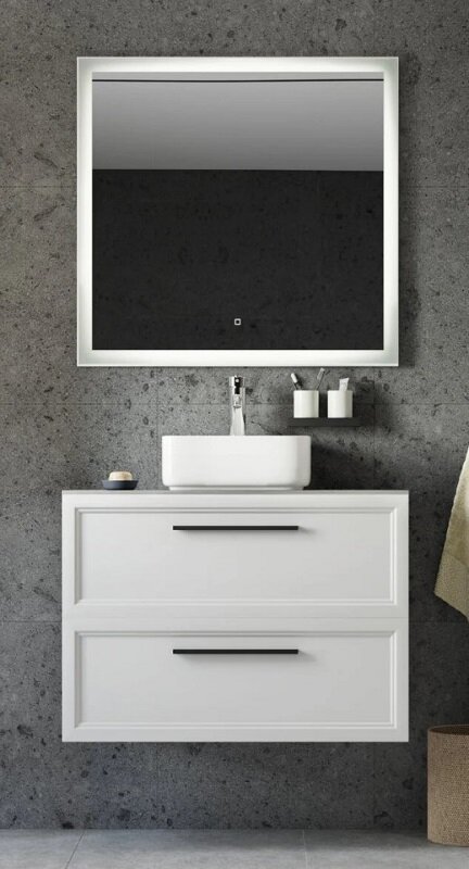 Изображение товара Комплект мебели Stworki Эстерсунд 90 см, белый матовый/роверелла, 460316