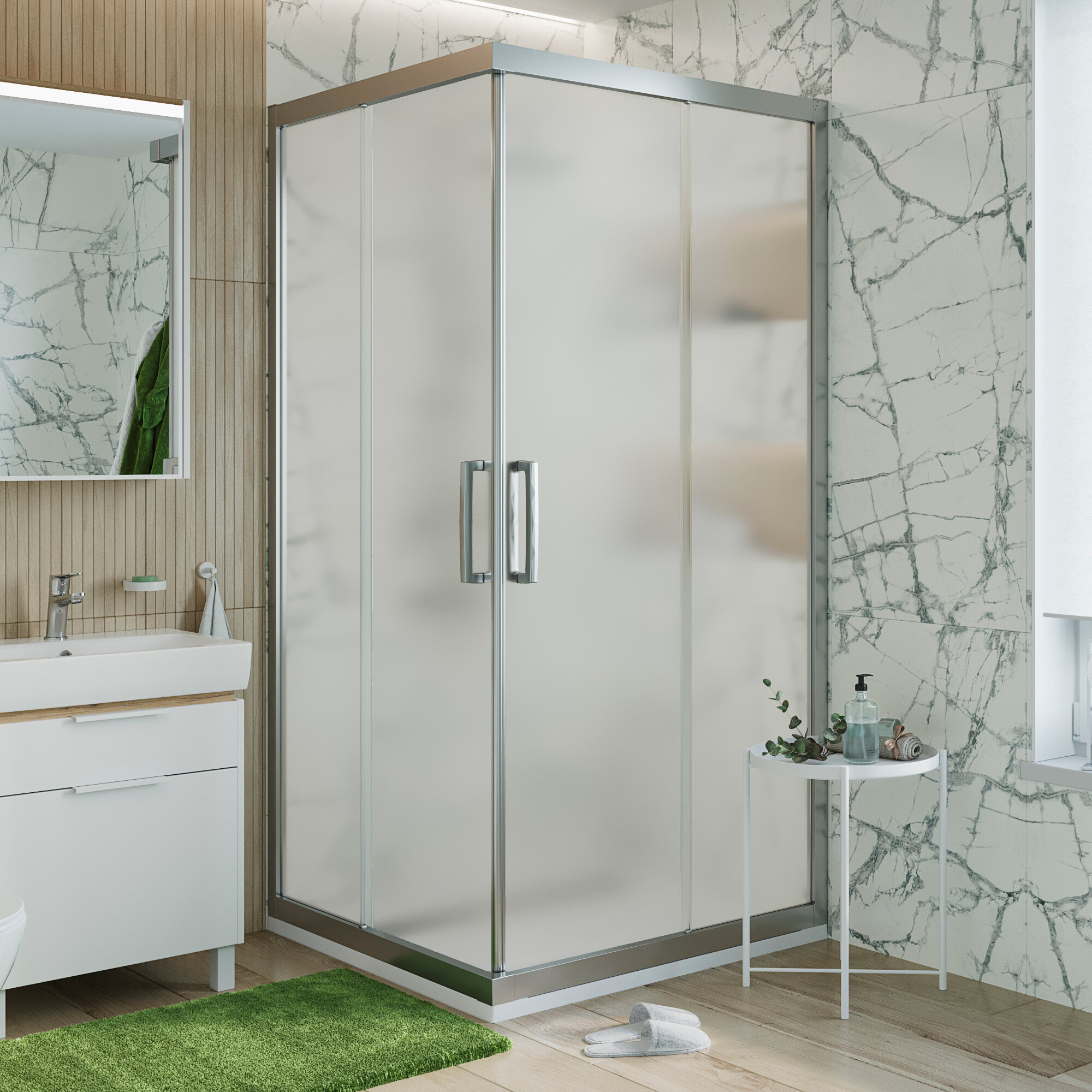 Изображение товара Душевой уголок Stworki Дублин DE019SC120120200 120x120 см